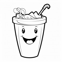 plastic cup with toothbrush and toothpaste tube inside