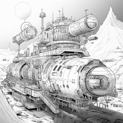 spacecraft in dock