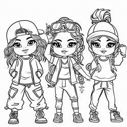 little girls hip hop style