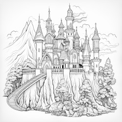 a fantasy earth themed castle