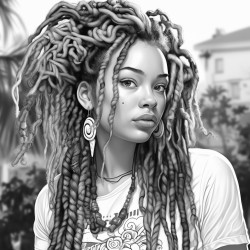 woman with locs