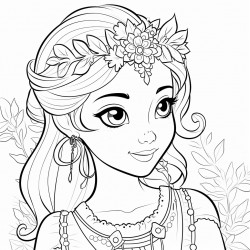 thea coloring page
