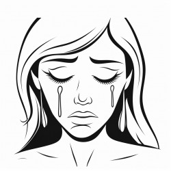woman crying