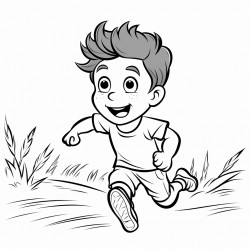 scared wheat ear running