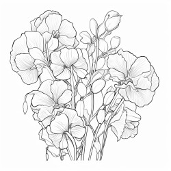 sweetpea flowers
