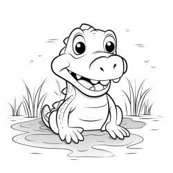 cute crocodile