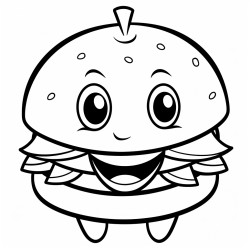 a cheerful hamburge