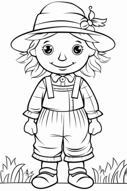 a cute scarecrows