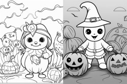 halloween and autumn themed