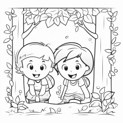 kids playing hide and seek