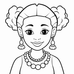 black girl beads