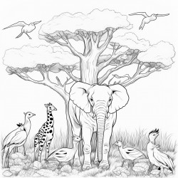 5 hidden animals in african bush