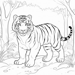 tiger in the forest