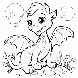 cute tale dragon