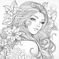 imagen aadida para colorear