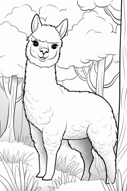 alpaca em seu habitat