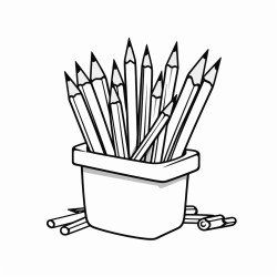 a box of crayons