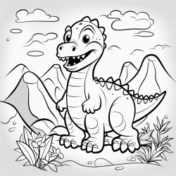 dinosaur coloring page