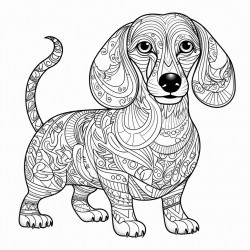 a wiener dog in a wiener costume