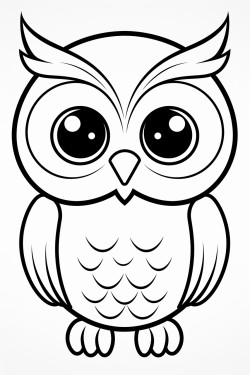 create a kawaii owl