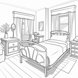 hospital room from bed perspective