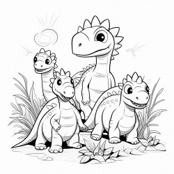 dinosaurios con escabadoras para ninos lindos