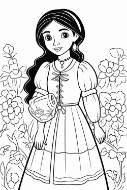 pintura la bordadora de magdalena mira mena