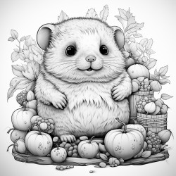 cute fat animals doing human things