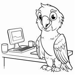 receptionist parrot