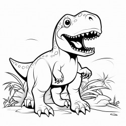 trex with simple background