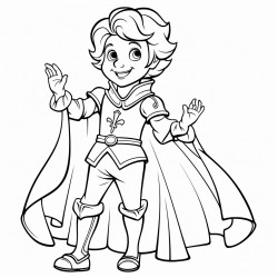 prince waving with a charming smile