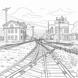 abandoned railroad crossing intersection