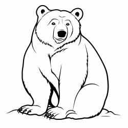 fat brown bear