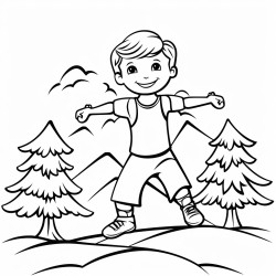 a boy who likes gymnastics and nature