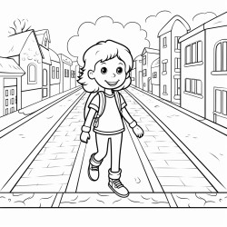 walk on the pavement