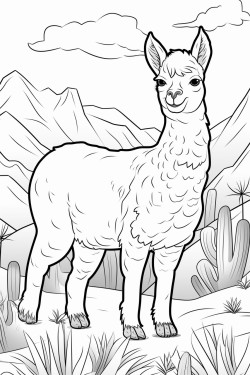 alpaca em seu habitat