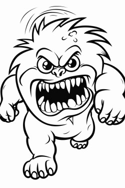 monster running wild