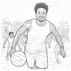 adults with african american features playing kickball