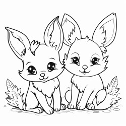 fox and rabbit