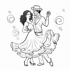 vector designs cut files couple of salsa dancers girls hair curly boy in hat caribbean couple