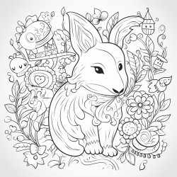 whimsical animal and alphabet coloring book