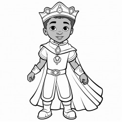 african american king or prince  in a fairytail