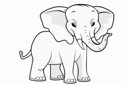 elephant from the front