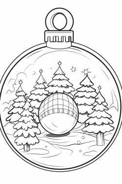 eine weihnachtskugel mit verzierungen