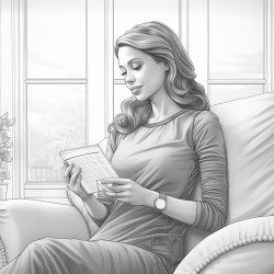 pregnant talking on phone