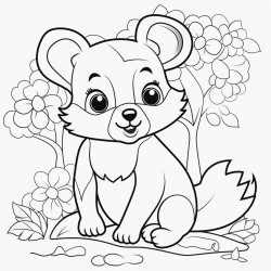create cute animals coloring pages