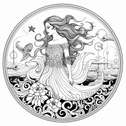 a mermaid and a sea witch