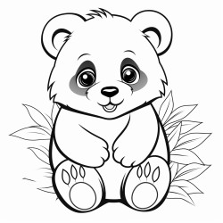 christmas panda bear