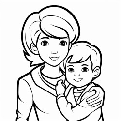 mother and son