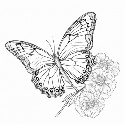 a butterfly on a flower